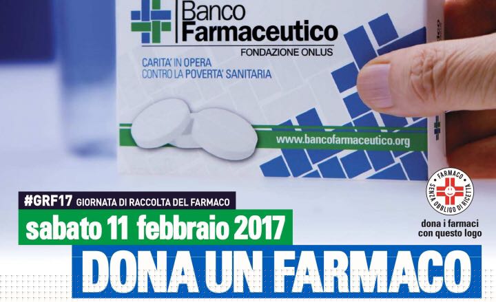 Sabato 11 febbraio 2017 torna la Giornata Nazionale del Banco Farmaceutico