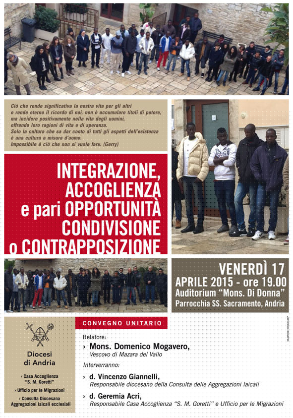 Integrazione, accoglienza e pari opportunità: incontro venerdì 17 aprile