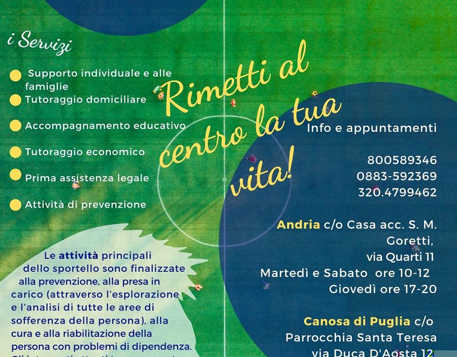 Lo sportello di contrasto al gioco d’azzardo patologico: un supporto fondamentale per “prendersi cura…”