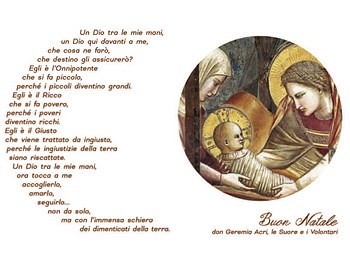 Buon Natale da don Geremia Acri, le Suore e i Volontari